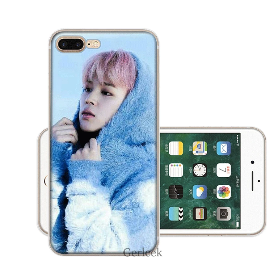 Чехол для мобильного телефона из ТПУ для iPhone 11 Pro XR X XS Max iPhone 7 8 6 6S Plus 5 5S SE чехол EWAU Jimin красивый - Цвет: 2