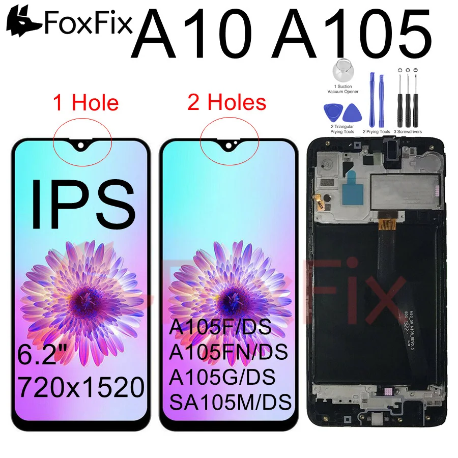 

Original LCD For SAMSUNG GALAXY A10 LCD Display Touch Screen Digitizer Assembly With Frame A105 A105F For SAMSUNG A10 LCD Screen