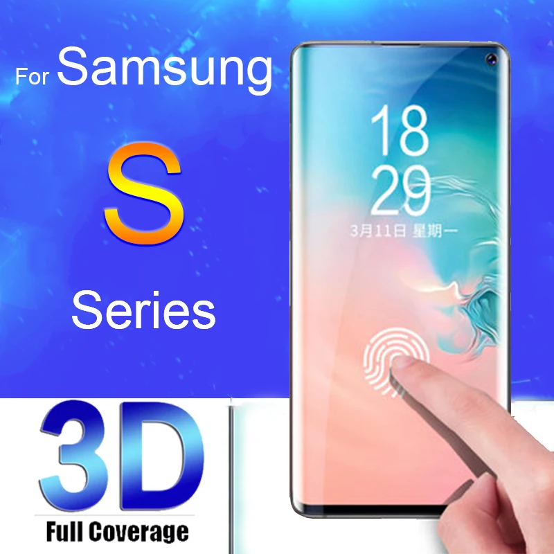 Защитное стекло s10plus закаленное для samsung galaxy s10 s9 s8 plus s10e 3d s 10 10e 9 8s s9plus s8plus |