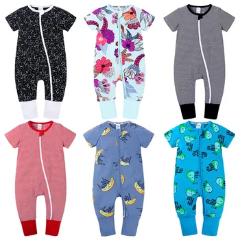 

2020 Baby Boys Girls Romper Cotton Short Sleeve Cartoon Print Jumpsuit Infant Clothing Summer Newborn Onesie Ropa Bebe