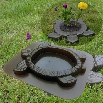 

Creative Garden Road Mold Excellent ABS Plastics Prolonged Durable Stepping Stone Turtle Brick Concrete Path Paving Decor