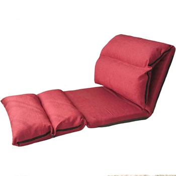 

Creative lazy sofa single tatami long folding detachable washable bay window chair leisure back Japanese style fabric bed