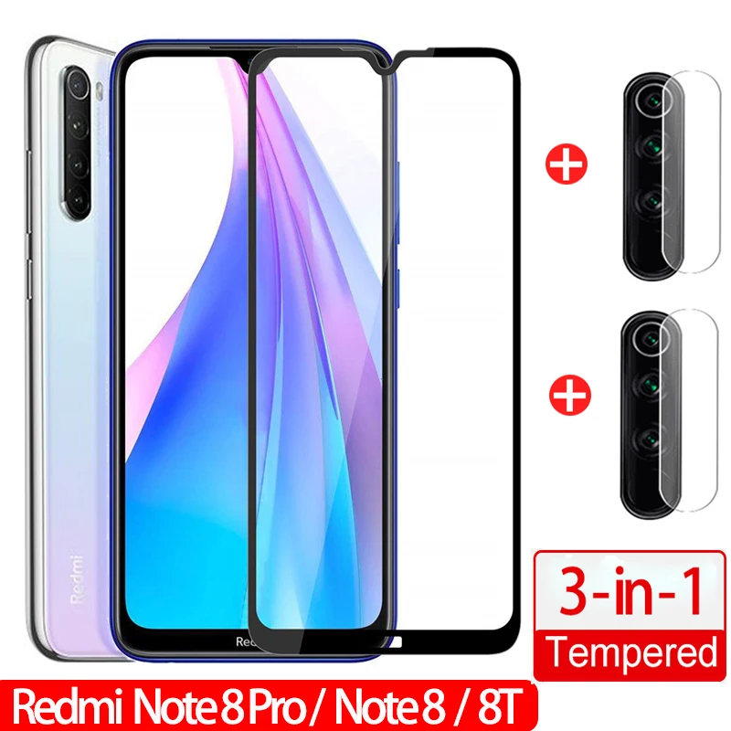 

3-in-1 Saft Tempered Glass Redmi 8t K30 Note 8 pro Glass Screen Protector Xiaomi Red mi Note 8pro Note8pro 8 T 8a Pro Protective Glasses Film