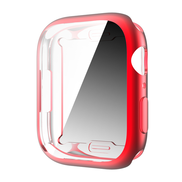 Case For Apple Watch Case 45mm/41mm/44mm/40mm/42mm/38mm 360 Full Soft Clear TPU Screen Protector for iwatch 3/4/5/6/SE/7
