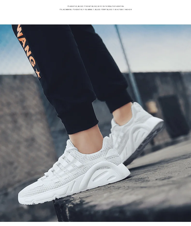 New Style Summer Students Casual Running Athletic Shoes Men's Versitile Fashion Extra High Trendy Shoes Mesh Breathable MEN