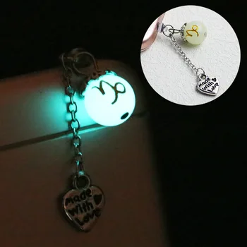 

Luminous Pendant Mobile Phone Dust Plug Plastic DIY Luminous Constellation Dust Plug Pendant Universal Headphone Hole Jewelry