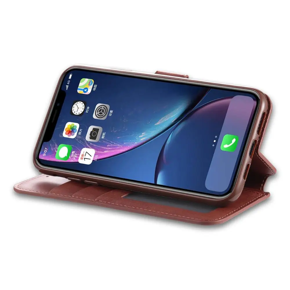 

Chengchi Leather Case for iPhone 11Pro Max Luxury Business Flip Cover for iphone 11 Card Slot and Holder Function with Button