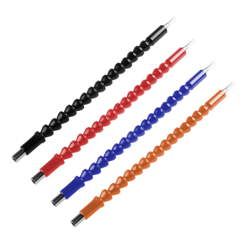 

4 Pcs Flexible Drill Bit Extension, Screwdriver Soft Shafts, 11.6 Inch, Universal Drill Connection