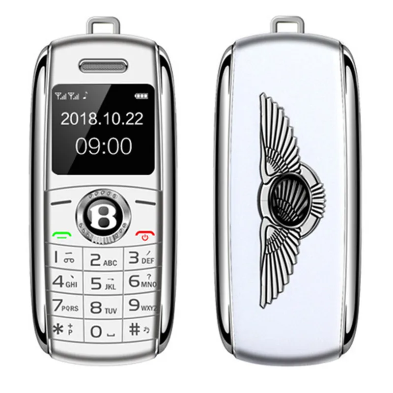 Мини-карта X8 телефон с функцией Bluetooth 0 66 дюйма поддержкой MP3 Magic Voice две Sim-карты