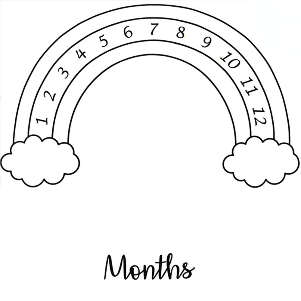 monthly milestone photo blanket