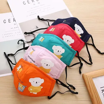 

Kids Anti Pollution PM2.5 Mouth Mask 5-layers Carbon Filter Insert Dust Respirator Washable Reusable Masks Cotton Mouth Muffle