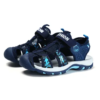 

2020 Kids Summer Sandals Children Closed Toe Toddler Sandals Boys Girls Fashion Designer Shoes Breathable Anti-slippery Slippers