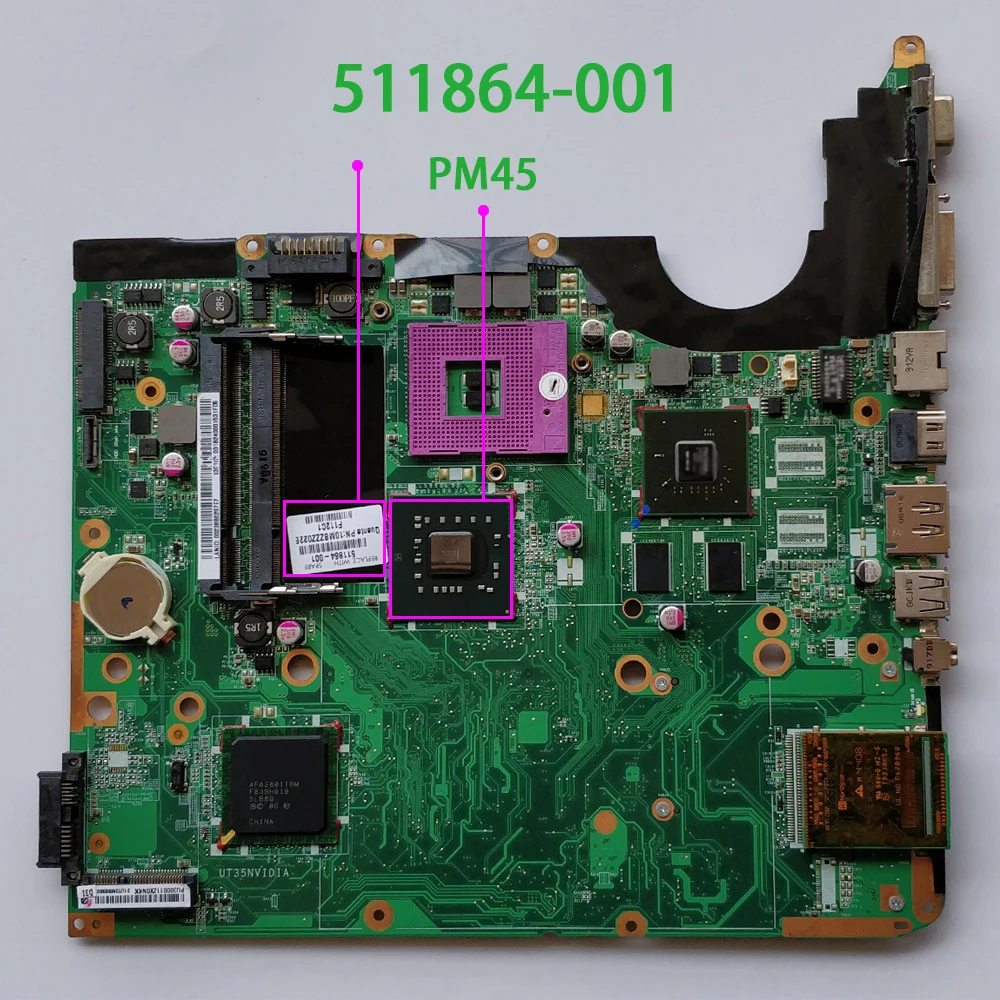Материнская плата для ноутбука HP Pavilion DV6 DV6-1000 Series 511864-001 DA0UT3MB8D0 w | Компьютеры и офис