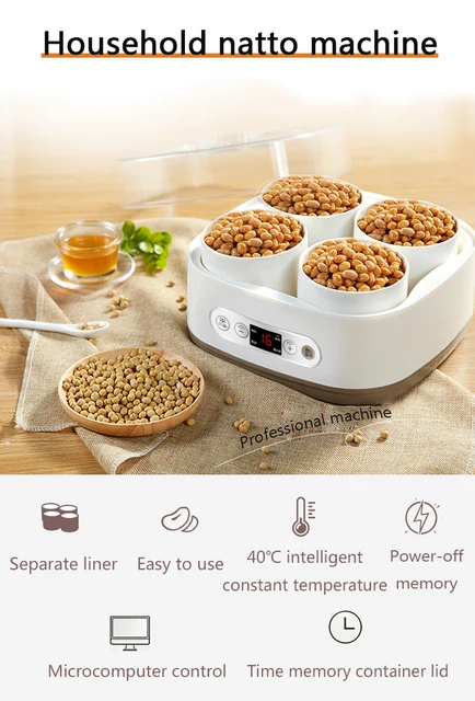 36 Hour Yogurt Maker With Digital Control - 4 Glass Jars, Makes Yogurt, Cheese & Fruit Wine