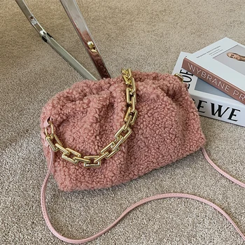 

Popular This Year Furry Small Bag New Fashionable All-match Shoulder Bag Western Style Girl's Crossbody Bag Dumpling Bag Women