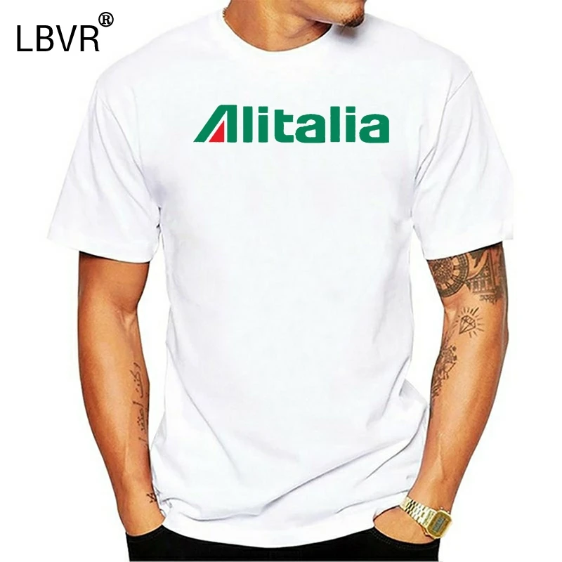 Alitalia авиа перелетов авиационные унисекс Для мужчин футболка белая S-5XL | Женская