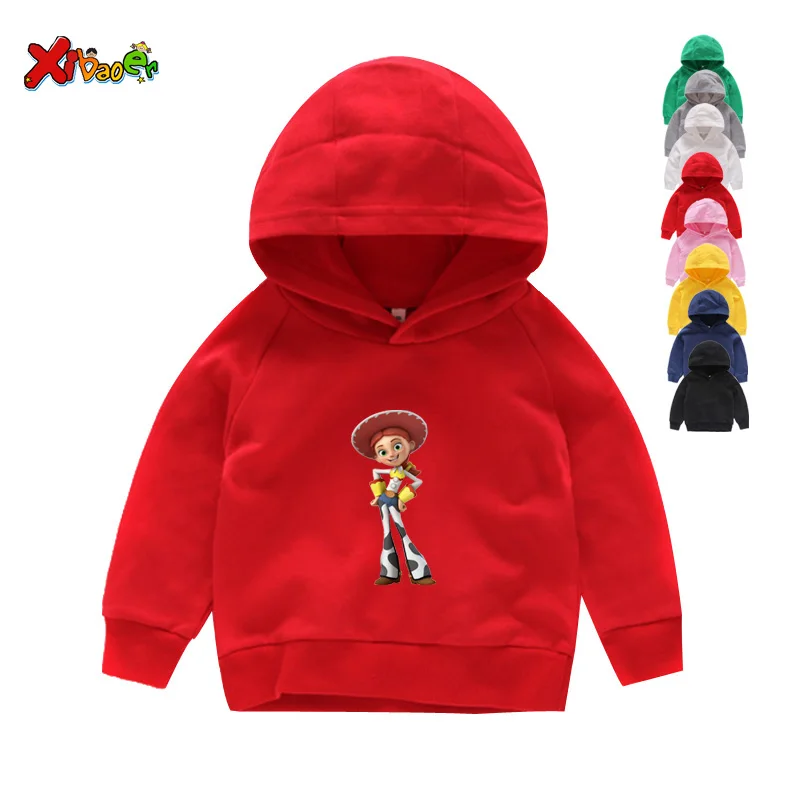 Детские толстовки с капюшоном; забавные детские свитера для мальчиков; осень г.; толстовка с капюшоном для маленьких девочек; крутая одежда; топы с длинными рукавами - Цвет: Kids Hoodies red