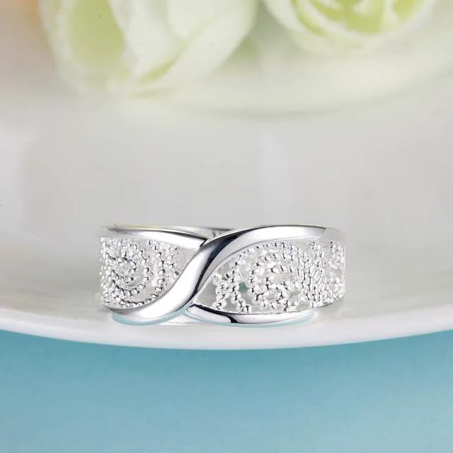 Богемные винтажные X Форма 925 стерлингового серебра, перекрестные кольца для женщин, свадебные модные ювелирные изделия, большие кольца вечности, Anillos