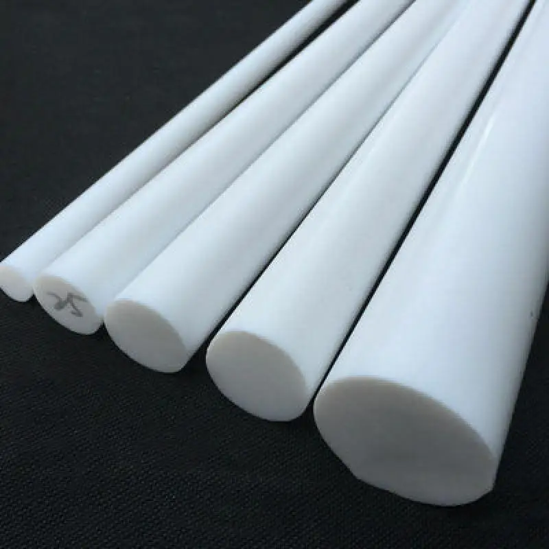 Poly branco Tetra Fluoro polietileno Bar, meio ambiente, não tóxico, DIY plástico PTFE Rod, 6mm-50mm de diâmetro, novo, 1Pc