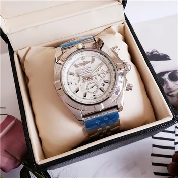 

2020 Breitling Luxury Brand Mechanical Wristwatch Mens Watches Quartz Watch with Stainless Steel Strap relojes hombre automatic