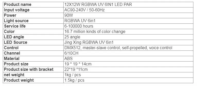 4 шт./лот 12x12 Вт led Par Светильник s RGBWA UV 6в1 плоский par led dmx512 управление может Par 64 Светодиодный точечный светильник dj Свадебный светильник сценический светильник