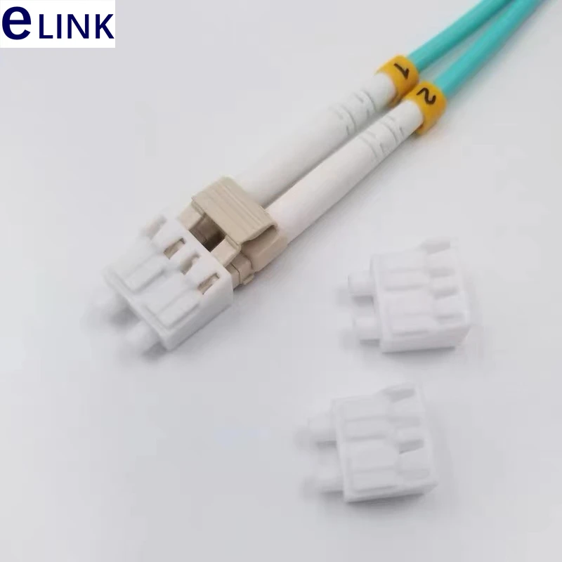 100pcs LC duplex dust cap LC DX fiber optical connector Anti Dust Plug LC connector Dust Cover protective cap free shipping