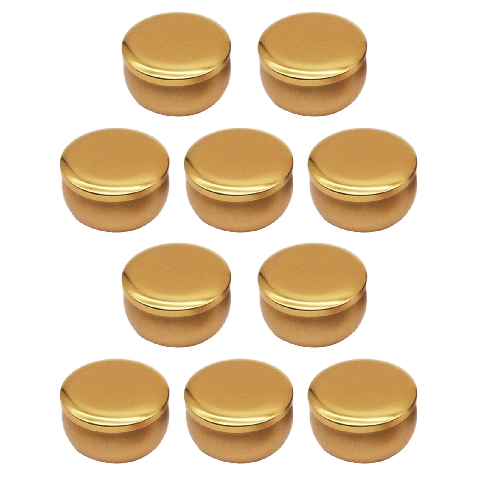 

Mini Storage Cans With Lid Candles Wedding Supplies DIY Balm Candle Container Metal Round Can Jars Aluminum Tin Pots Leak Proof