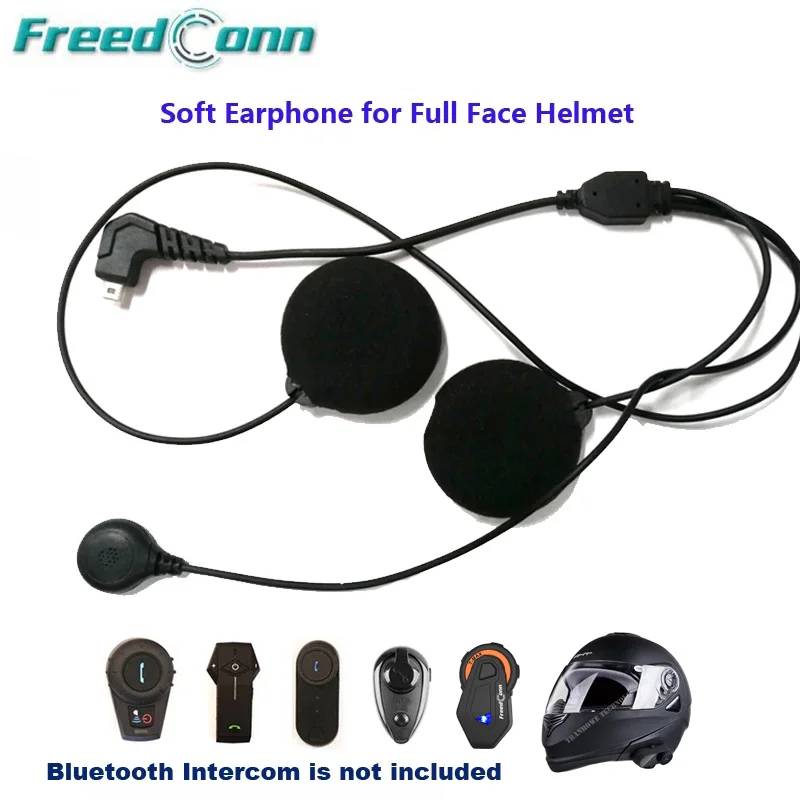 Freedconn Мотоциклетные аксессуары Мягкие Наушники Динамик Микрофон для TCOM SC T COMVB FDC