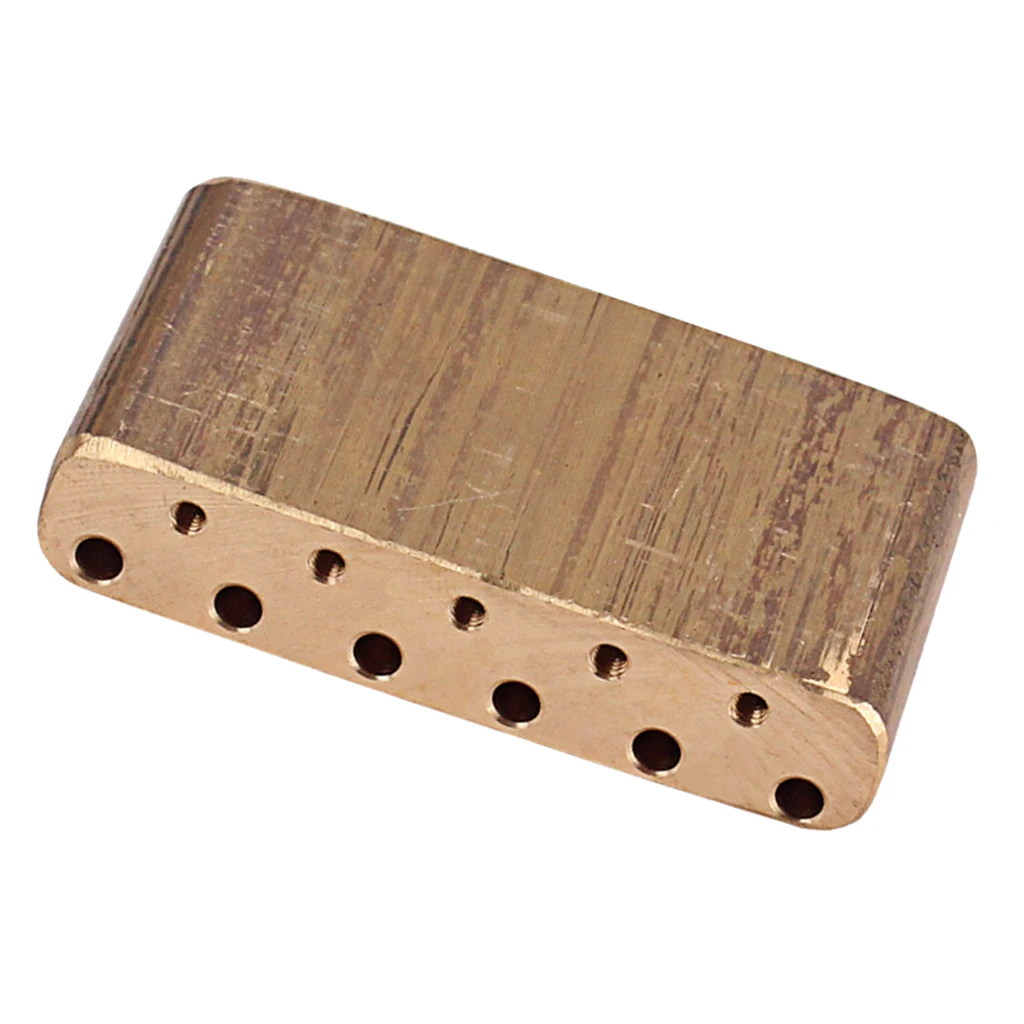Brass Electric Guitar Tremolo Block Base DIY For  Guitar Bridge, Golden