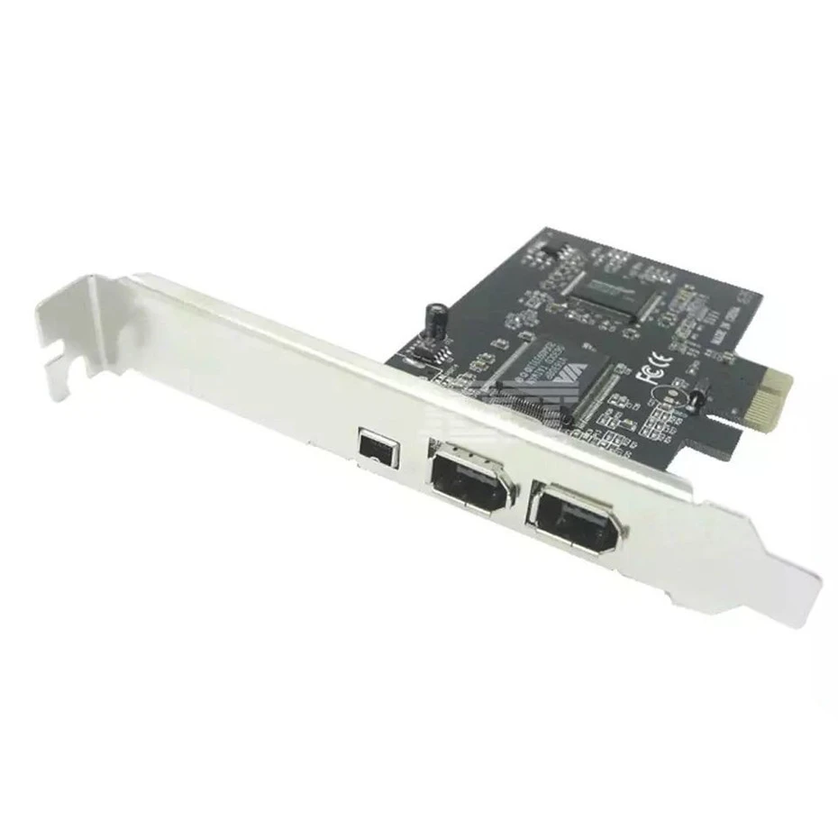 Tarjeta Firewire, adaptador PCIe Firewire 800 para Windows 10 con soporte y Cable de bajo, 3 puertos (2x6 pines pines) IEEE 1394|Conectores y cables de ordenador| - AliExpress