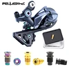 RISK-tornillo de fijación para bicicleta de carretera RT113, de aleación de titanio, desviador trasero, eje de rotación, hueco ligero ► Foto 1/6