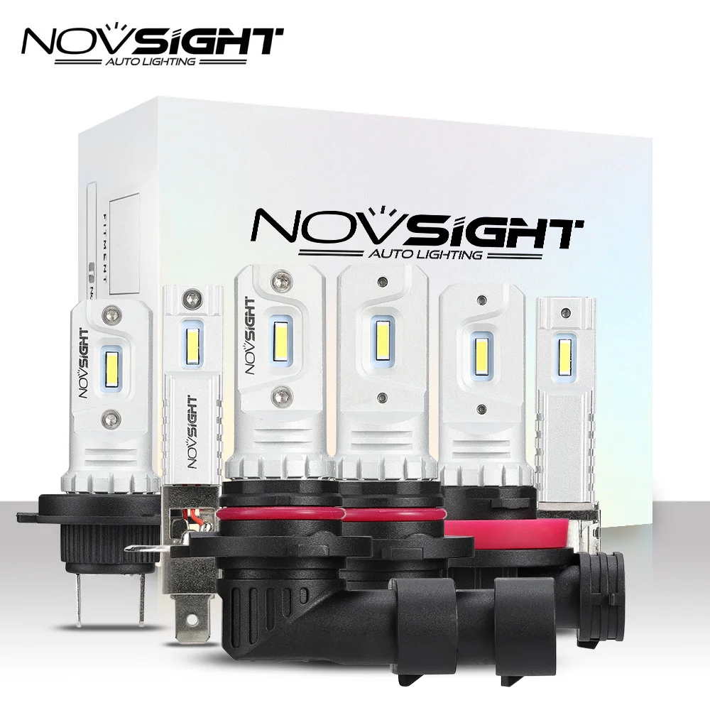 

NOVSIGHT Car Fog Lamp H1 H3 H7 H11 Led Foglights Bulbs 9005 HB3 9006 HB4 2000Lm 6000K Daytime Driving Lights Car Accessories 12V