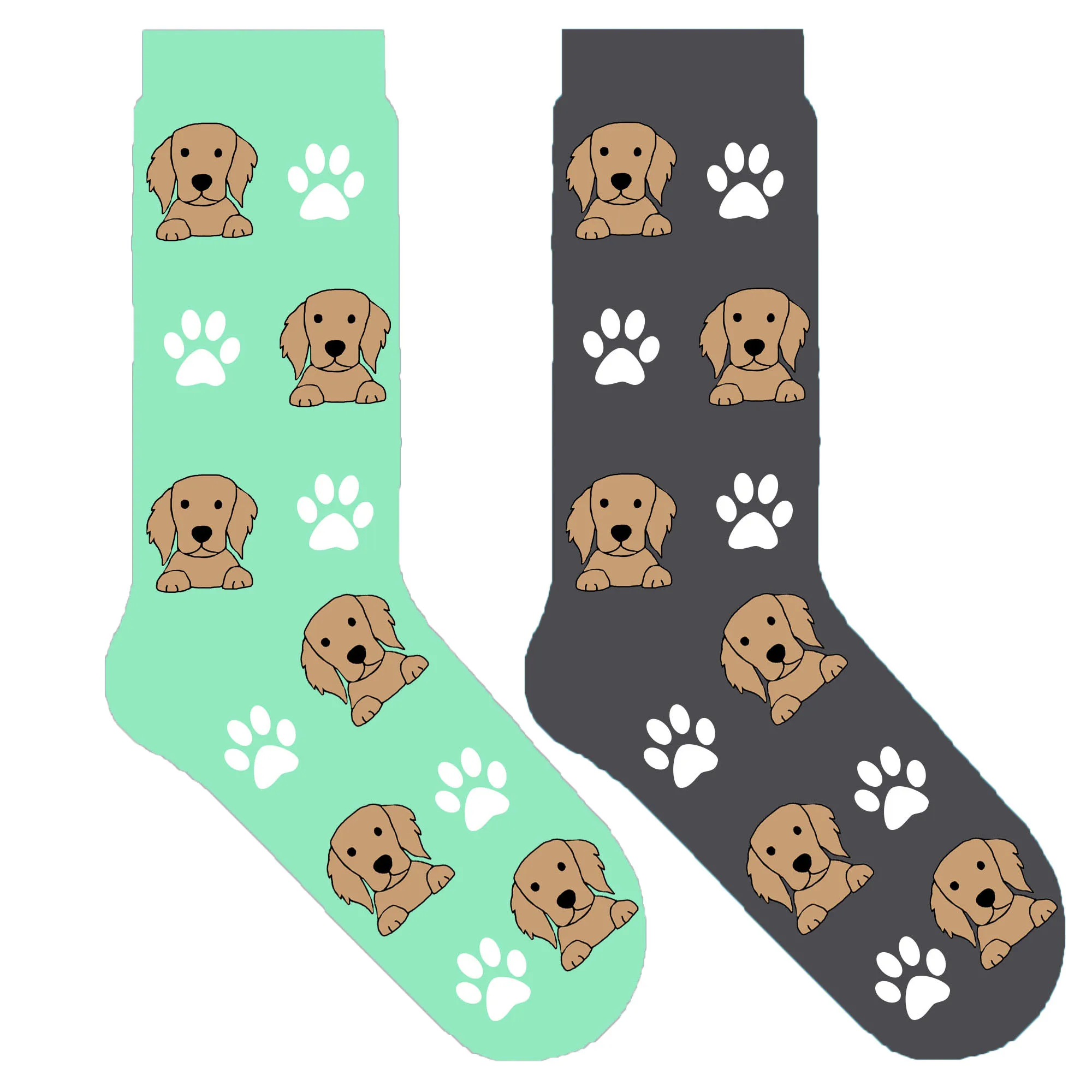 

Golden Retriever dog crew socks for human dog themed gift women fun sock cute puppy paw ORIGINAL 50 pair/lot EU 38-44 / EU 35-39
