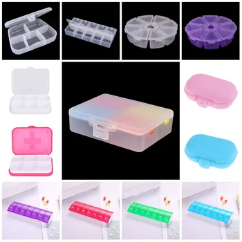 

1pc Portable Pill Box Drug Tablet Medicine Storage Holder Splitter Case Storage Organizer Container Case