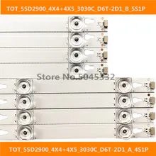 8 шт. 5" светодиодный ТВ полосы 55HR330M04B8 55HR330M05A8 JL.D55051330-004ES-M/D55041330 4C-LB5505-HR02J 4C-LB5504-HR07 4C-LB5504-HR