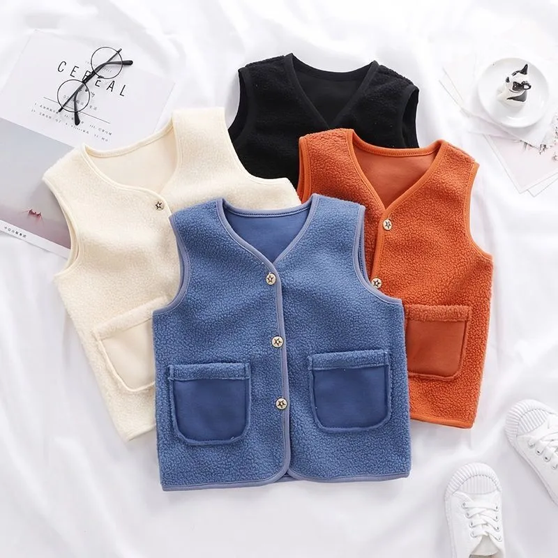 Polar Fleece Vests For Girls Vest Boys Toddler Clothes Kids Waistcoat