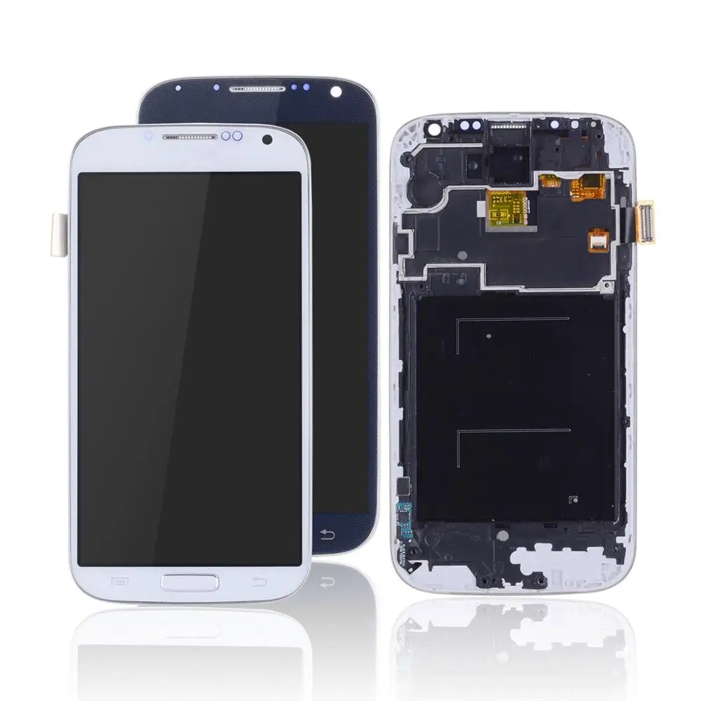 AMOLED для samsung Galaxy S4 сборка Lcd сменный оригинальный ЖКД сенсорный экран с рамкой |