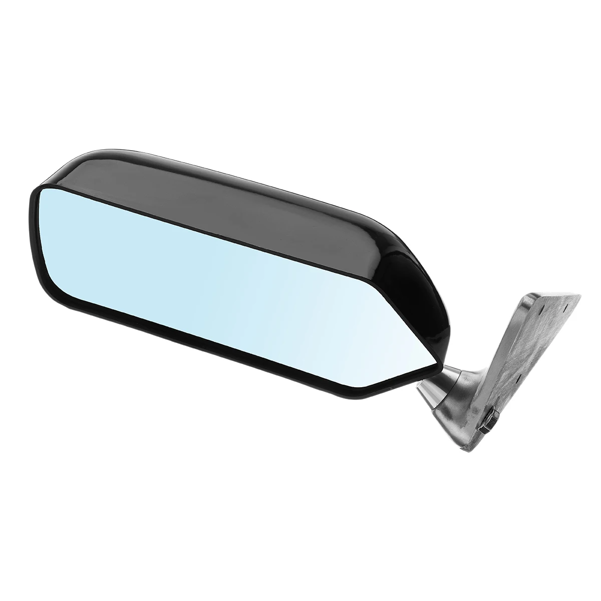

2x New Universal Retro Car Rearview Side Mirror Craft Square F1 Style w/Blue Mirror Surface Metal Bracket Rear View Mirror