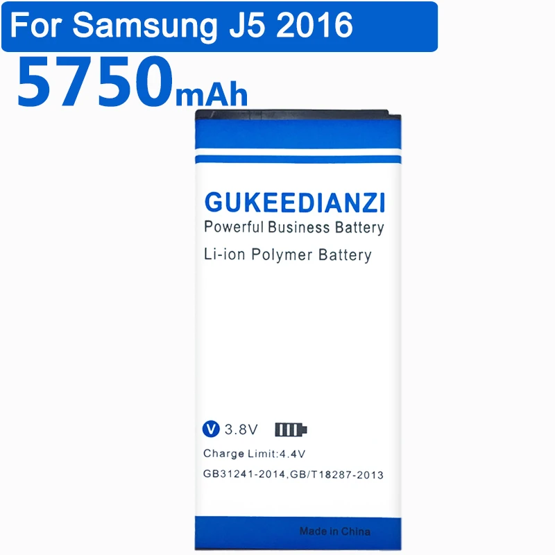 GUKEEDIANZI EB-BJ510CBC EB-BJ510CBE 5750mAh battery For Samsung Galaxy J5 2016 Edition J510 J510FN J510F j5108 j5109 | Мобильные