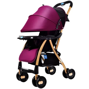 

Baby Stroller High Landscape Car Can Sit Down Two Handcart Shockproof Carrier Brand Four Wheel Folding Baby Strolle