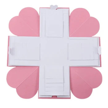 

Creative Explosion Box,Love Memory DIY Photo Album Surprise Box Handmade Exploding Picture Box As Birthday Anniversary Wedding G