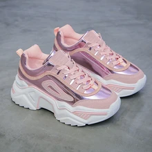 RUIFF женские ins знаменитости на толстой подошве в стиле Харадзюку движение женщины носок кроссовки; прогулочная обувь; модная обувь для увеличения обувь