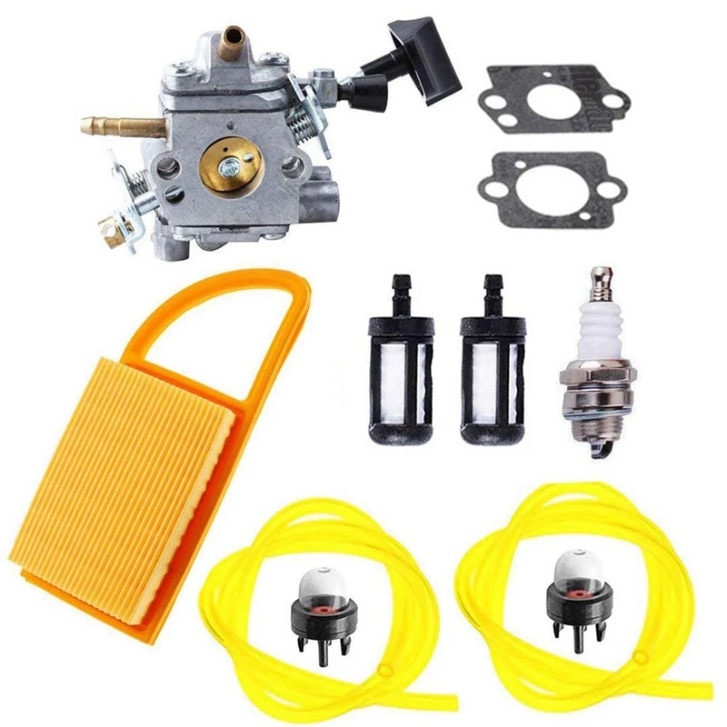 BR550 карбюратор совместимый Stihl части BR600 C1Q-S183 Carb воздушный фильтр топливный