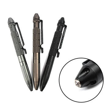 

1Pc Outdoor Tourism Random Color Aluminum Anti-skid Portable Multipurpose Defence Personal Tactical Pen Self Defense Pen Tool