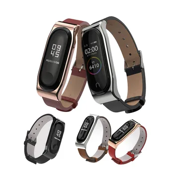 

Mi Band 4 Genuine Leather Strap for Xiaomi Mi Band 3 Bracelet Wristband Smart Watch Miband 4 NFC Accessories Wrist Straps D20
