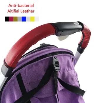 Nuova maniglia per passeggino per 2 pz/set yoyaplus Bar Custodia per bracciolo per passeggino in pelle PU Custodia protettiva Accessori per passeggino per carrozzina.