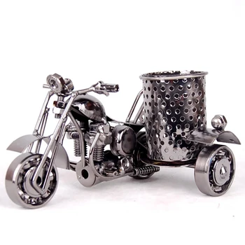 

Metal Motorcycle Model Pen Holder Pen Container Holder Pen Case Pencil Cup for Home Office Desktop Decoration 2 colors