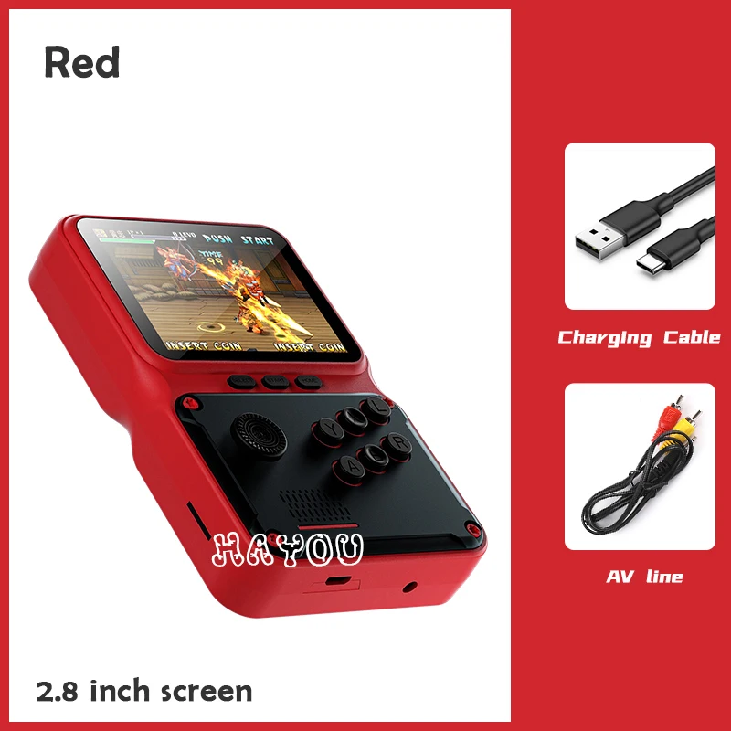 Handheld Games Console Mini Retro Video Game Players Bulit-in 500 Games 3 Inch HD Display AV Output Portable Video Game Console 