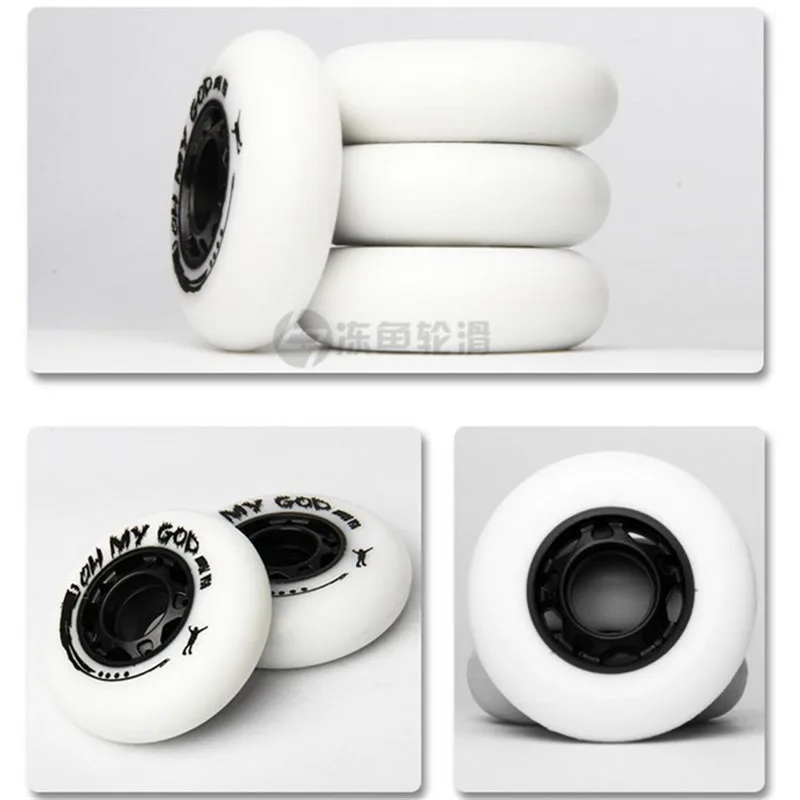 95A Super Hardest Slide Skating Wheel 92A Roller Skates Tyre for Inline Skate Patines 72mm 76mm 80mm White Papaya yellow skate wheels
