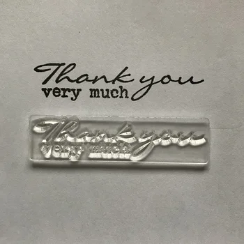 

words clear stamp thank you stamps for diy scrapbooking paper card making